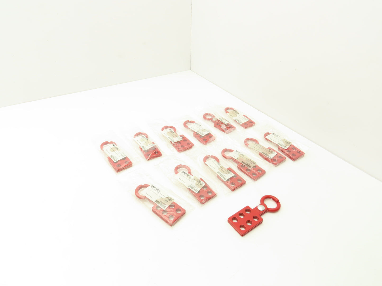 Brady Y528307 Lockout Hasp Padlock Type Aluminum 1" Diameter Lot of 13