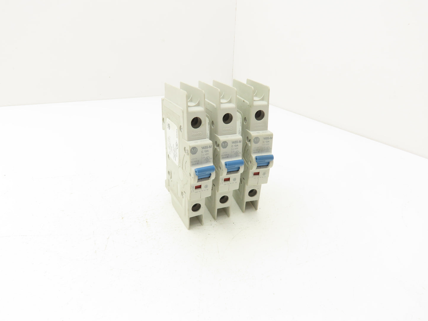 Allen Bradley 1489-M1C130 Circuit Breaker 13A 1 Pole 480 VAC Ser D Lot of 3
