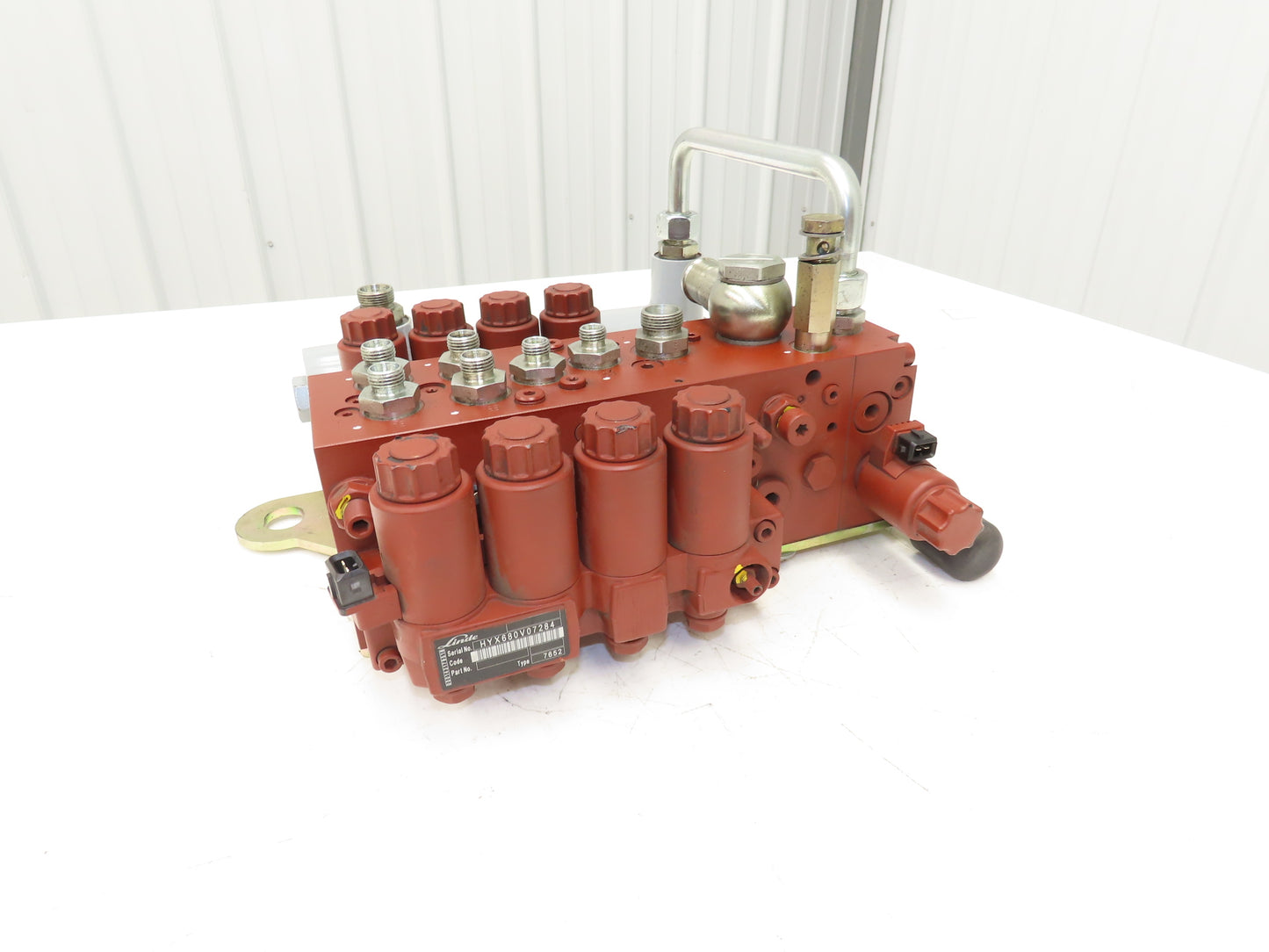 Linde 000143179518 Hydraulic 4-Lever Spool Valve Forklift Mast Control Off E20C