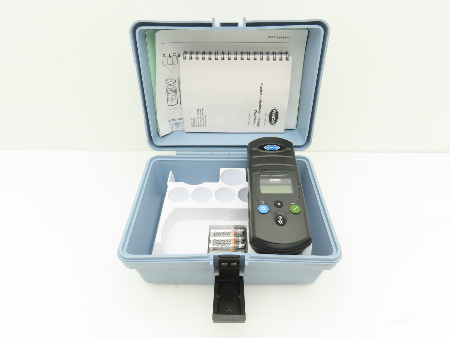 Hach 5953065 Pocket Colorimeter II 655nm Absorbance Meter Tester with Case