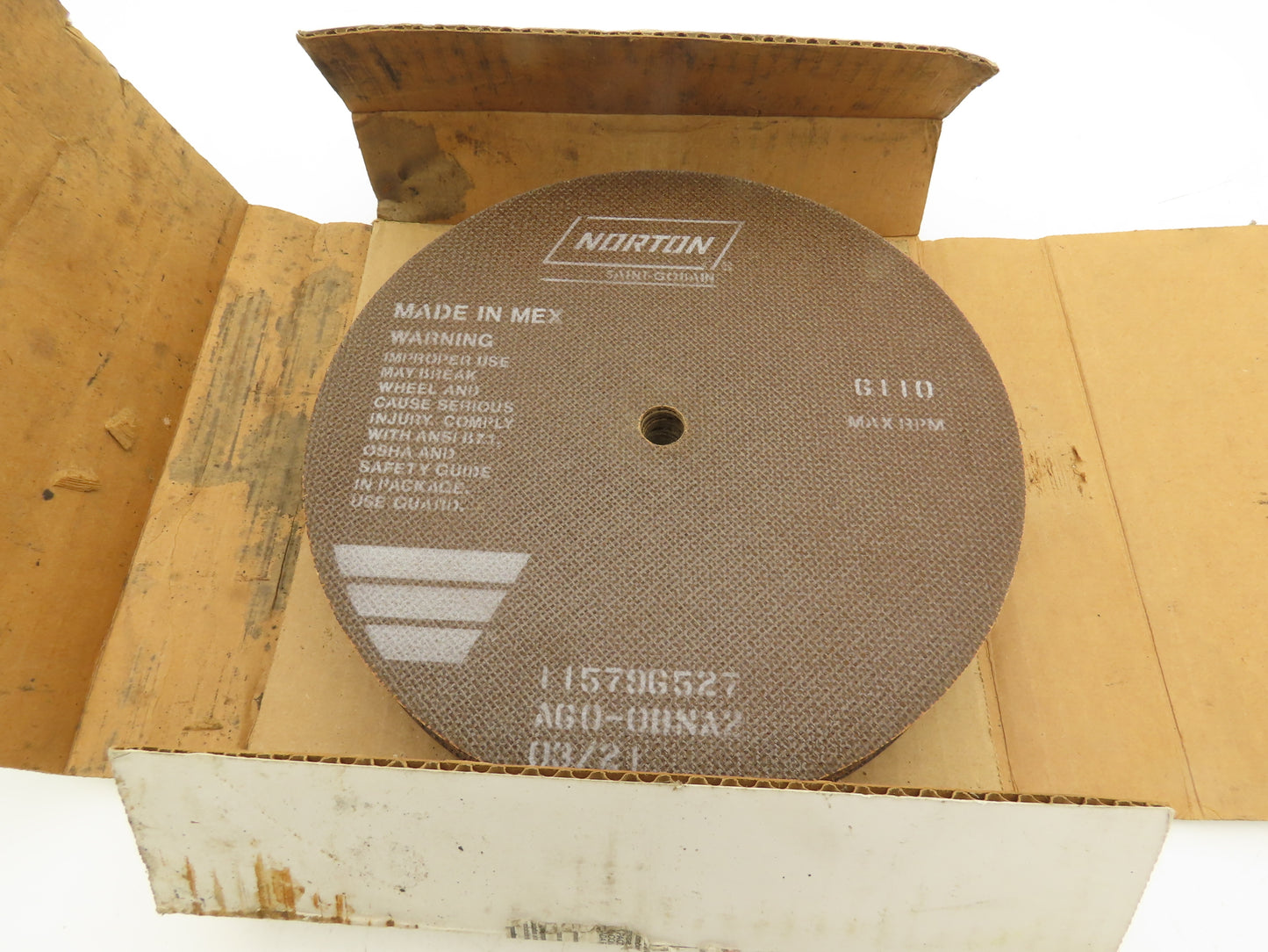 Norton Abrasives 66253149317 Cutoff Wheel 10 " x .060" x 5/8" Box of 25
