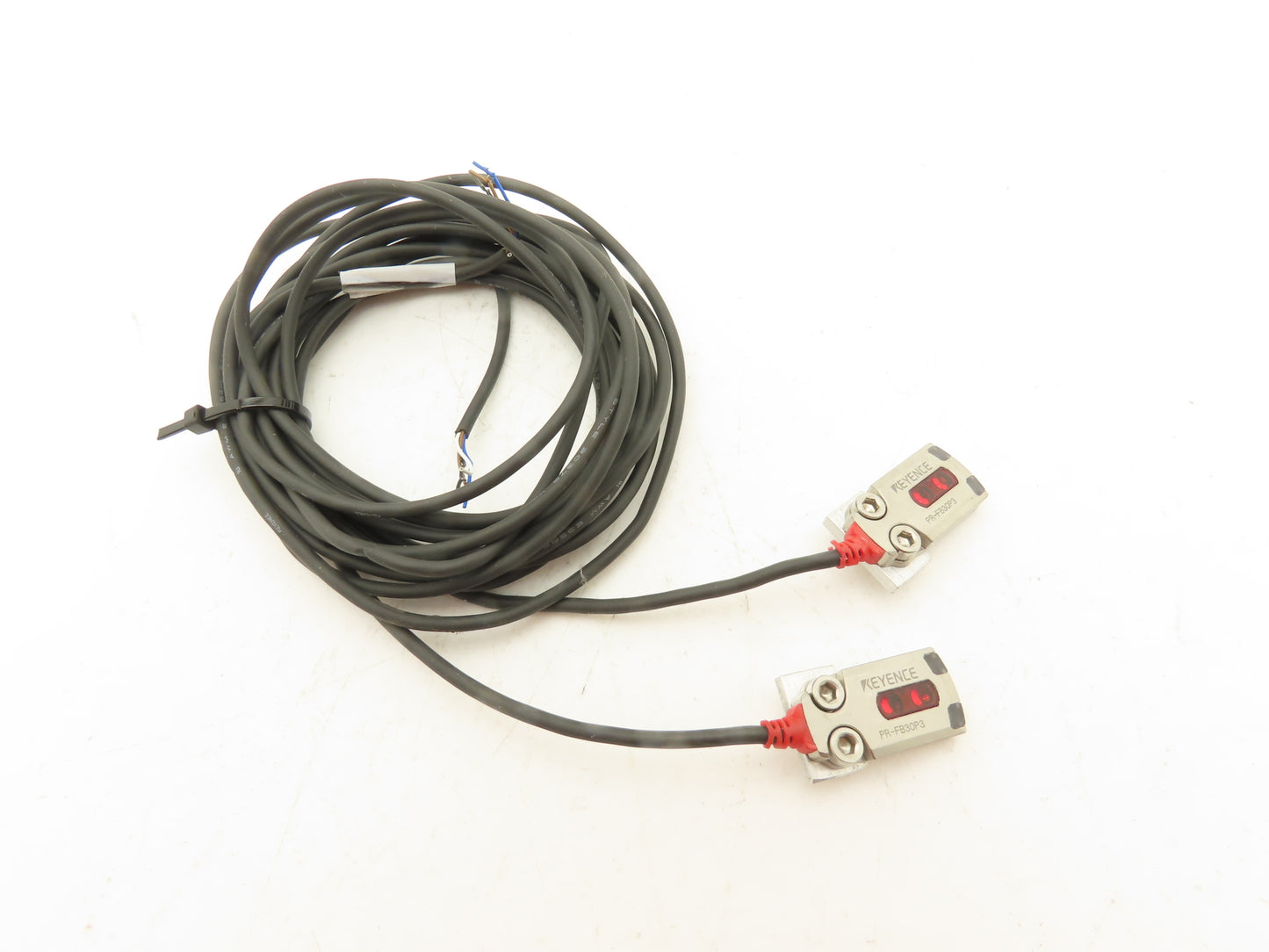 Keyence PR-FB30P3 Mini Photoelectric Sensor Flat Reflective 60" Cable Lot of 2