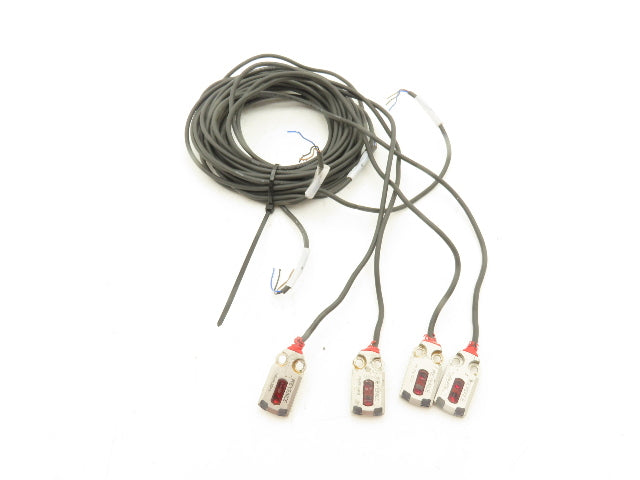 Keyence PR-FB30P3 Mini Photoelectric Sensor Flat Reflective 64" Cable Lot of 4