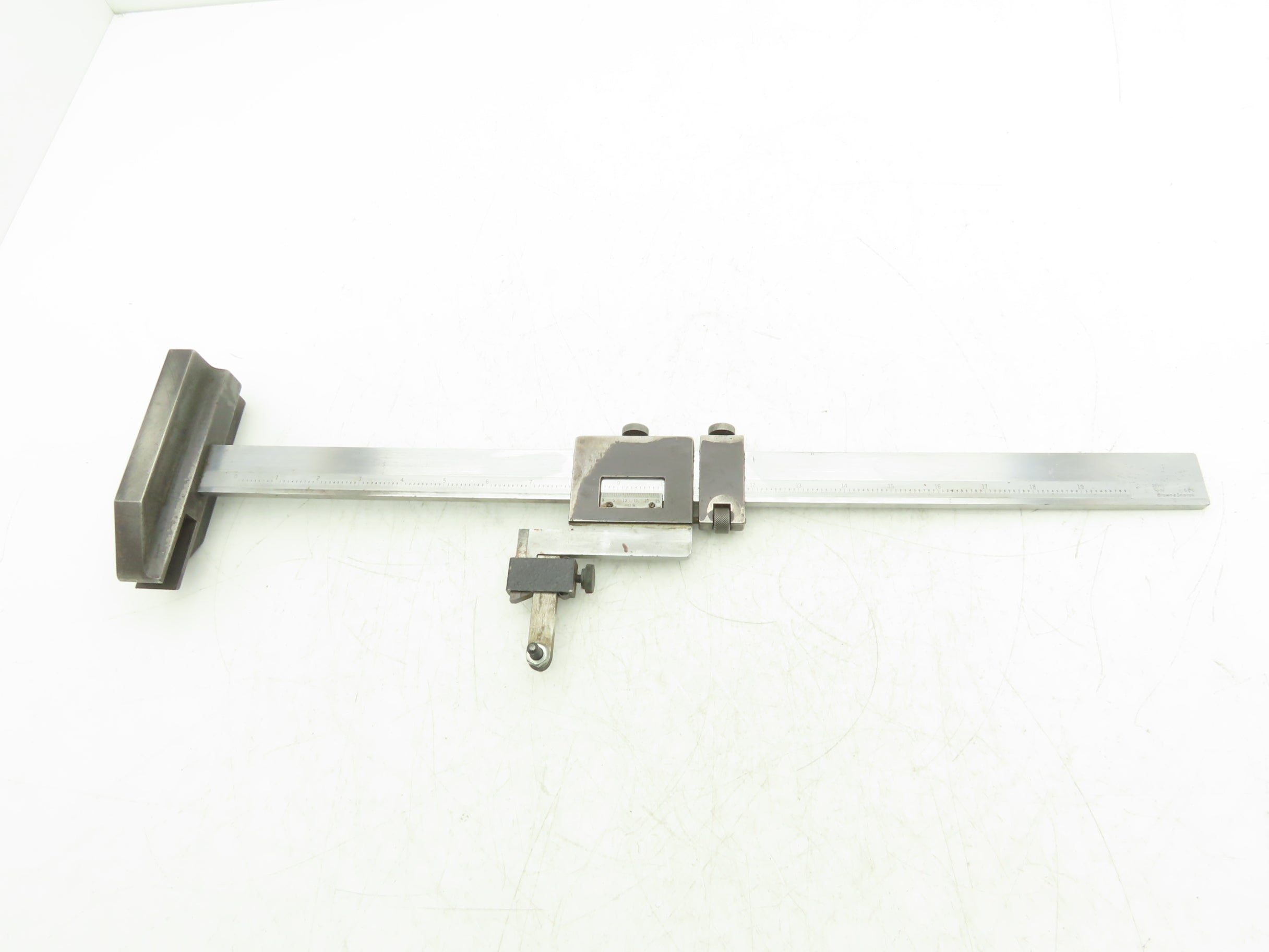 Brown & Sharpe 586 Vernier Height Gage 0-20" Range Stainless w/Indicat ...