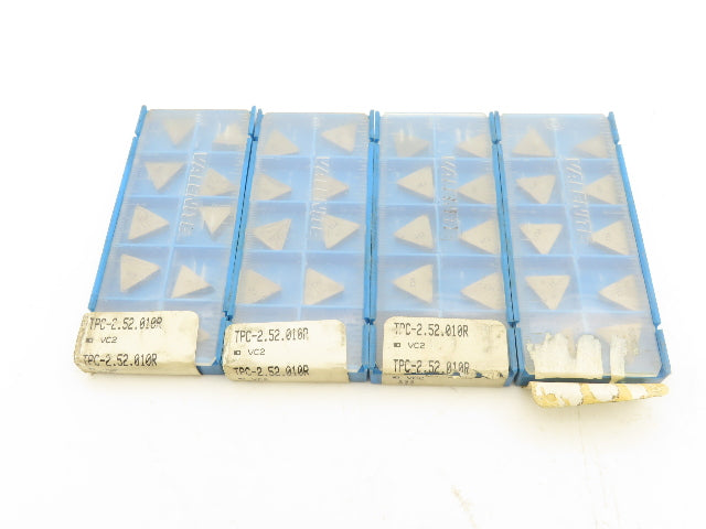 Valenite TPC-2.52.010R VC2 Box of 10 Carbide Inserts TPMR 2.522 Lot of 40