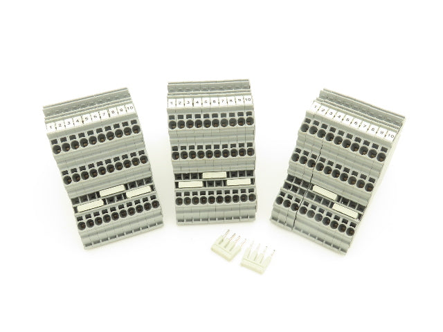 Wago 2002-3201 TOPJOB®S Triple Deck Terminal Block Lot of 30