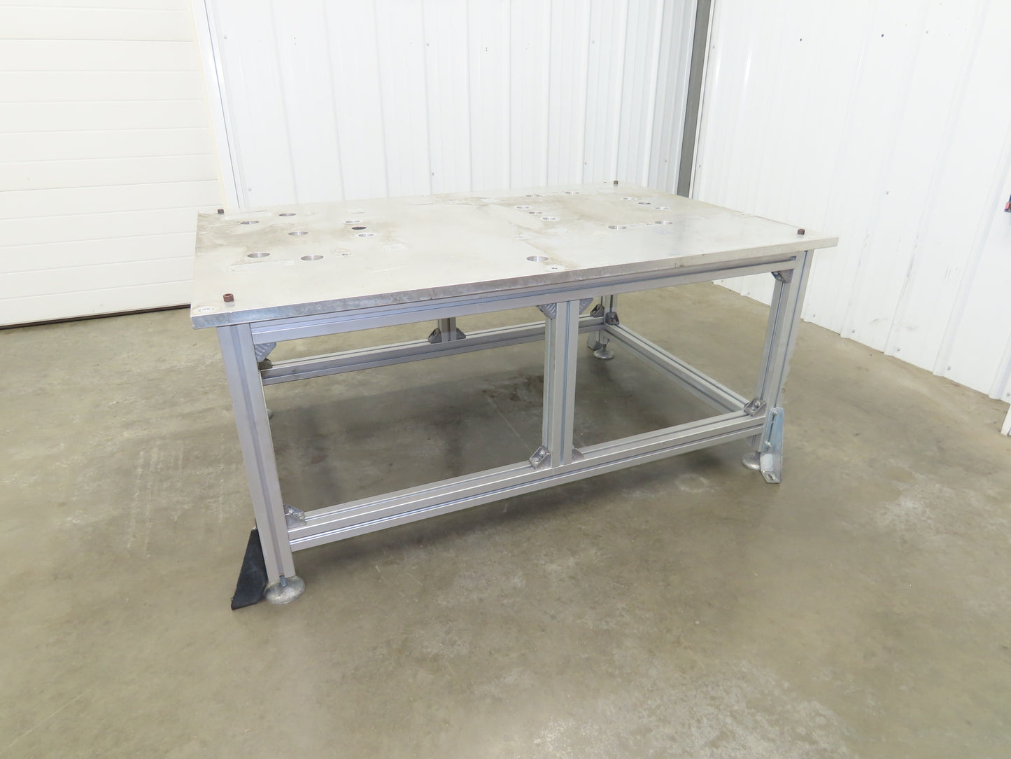 1" Aluminum Top Welding Work Bench Machine Fab Table 61-1/2"W 42"D 28-1/2"H