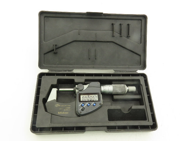 Mitutoyo 395-371-30 Digimatic Spherical Micrometer 0-1" 25mm Range Ball Ends