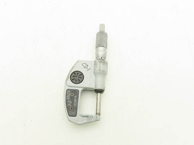 Mitutoyo 293-831 Digimatic Micrometer 0-1" 25mm Range Flat Anvil