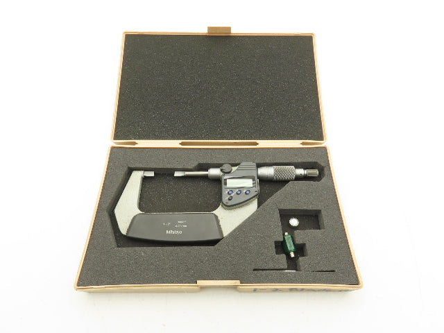 Mitutoyo 422-331 Digimatic Blade Tip Micrometer 1-2" Range .00005"