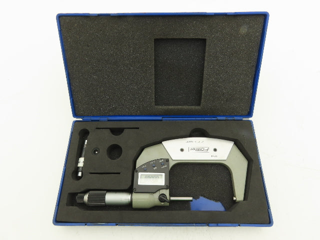 Fowler Digital Outside Micrometer 2-3" Range 50-78mm Flat Anvil SPC Data Port