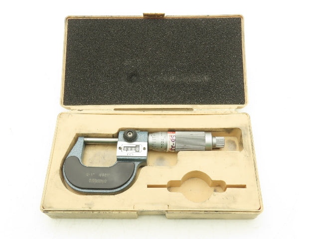 Mitutoyo 193-211 Mechanical Digit Counter Micrometer 0-1" Range Blue
