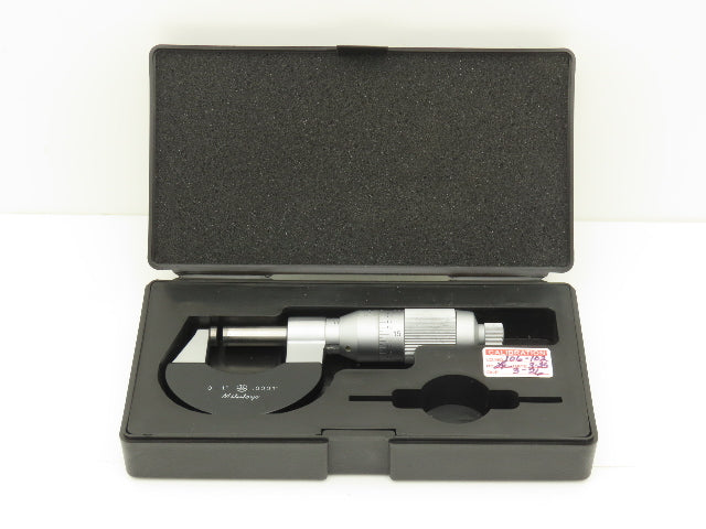 Mitutoyo 106-102 Outside Micrometer 0-1" Range .0001" Non-Rotating Spindle