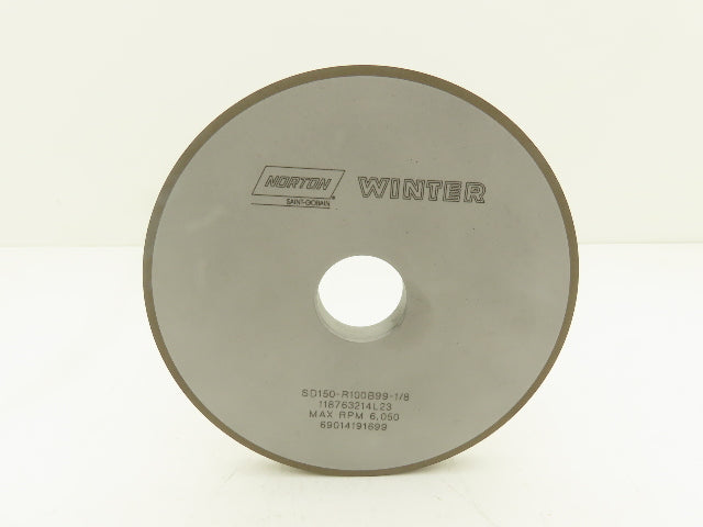 Norton 69014191699 Winter Grinding Wheel 6"X1/2"X1-1/4" Diamond 150 Grit Type 1