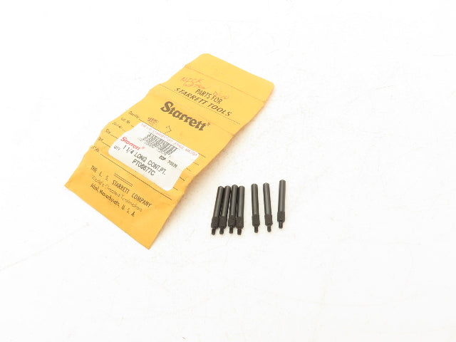 Starrett PT06677C Indicator Contact Point Round Tip 1-1/4" Length Lot of 7