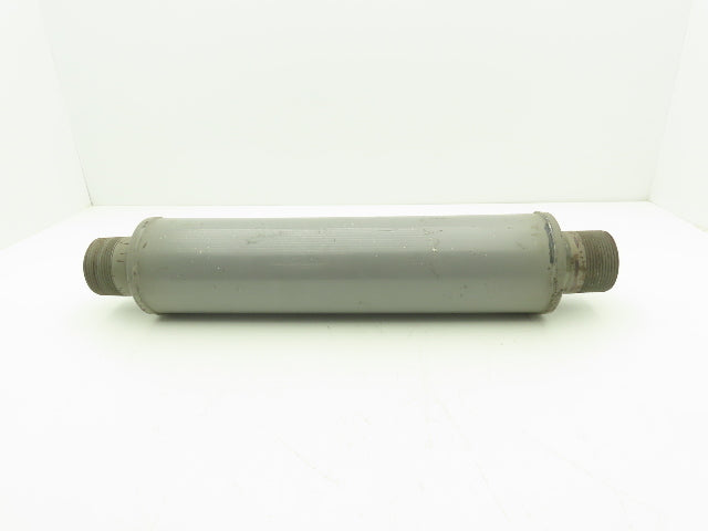 Positive Displacement Blower Inlet Tubular Silencer 18x4" Body Muffler 2.5" NPT