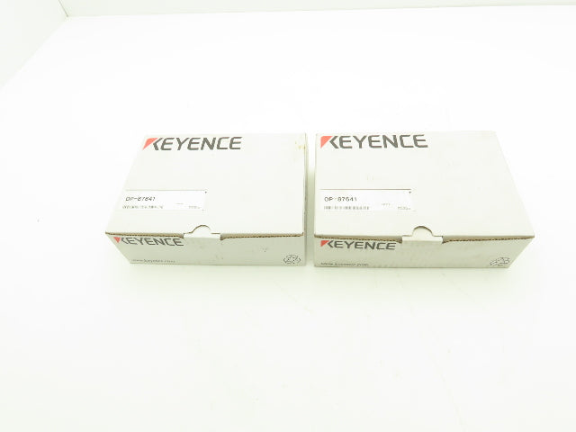 Keyence OP-87641 Sensor Cable Cordset 4-Pin M12 10M Elbow L Shape Lot of 2