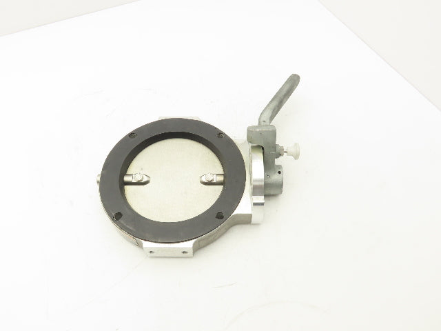 Patterson Kelley 6" Butterfly Valve 316SS Stainless Solids Flow 4-Bolt Wafer