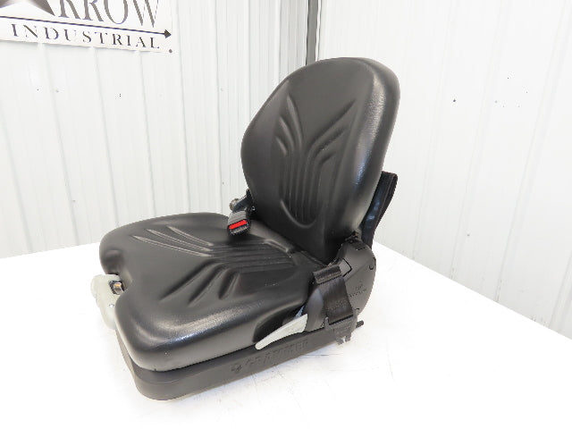 Grammer Forklift Seat Black Vinyl Adjustable Removed From Linde 1114891