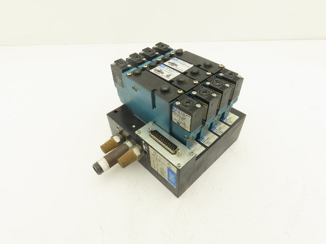 MAC 92B-EAF-000-DM-DDAP-1DM 4-Station Solenoid Valve Manifold Assy 24VDC