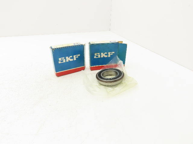 SKF 6007 2RSNRJEM Ball Bearing Deep Groove 35mm ID x 62mm OD x 14 mm W Lot of 2
