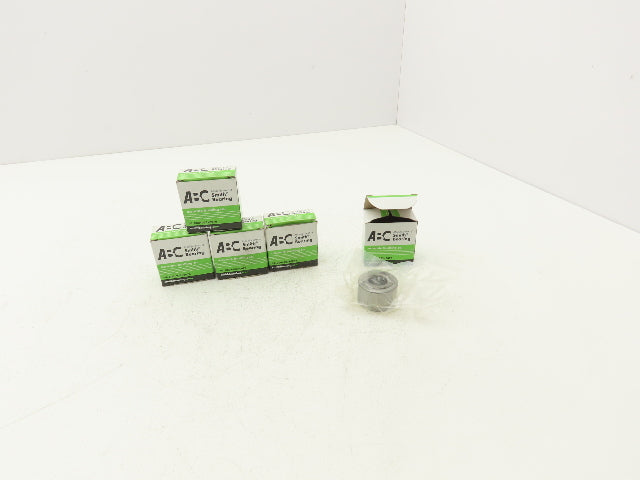 Smith Bearing YR-1-3/8-20 Cam Follower Bearing .3750" ID x 1.3750" OD Lot of 5