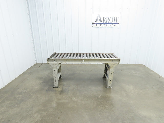 Hytrol 20"x 60"L Gravity Roller Conveyor 17"BF 1.9"Roller 27.5"-40" Adj Height