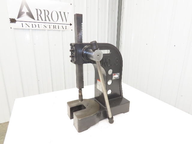 Dayton No 3 Bench Top Arbor Press 3 Ton 6" Throat 12" Stroke 3Z949J