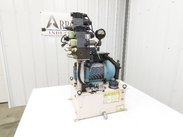 Okuma OEY-M-STD-2.2KW Lathe Hydraulic Power Unit 30L/Min 20L Tank Tokimec Valve