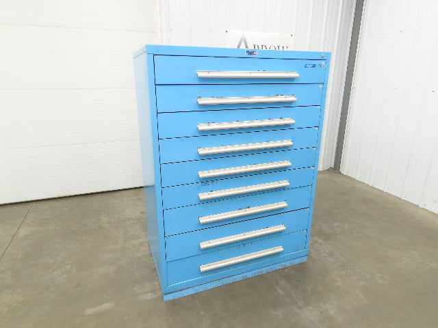 Nu-Era Modular Tool Storage Cabinet 9 Drawer 45x28x61" Stanley Vidmar Lista