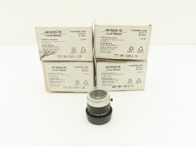 Fujifilm Fujinon HF12.5HA-1B Machine Camera Lens 1:1.4/12.5mm Lot of 4
