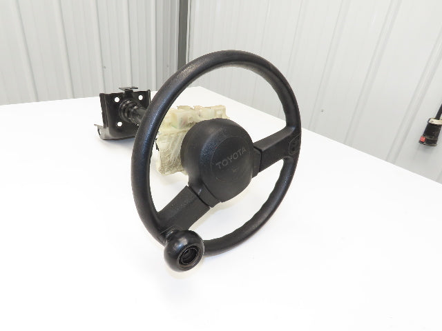 Toyota Electric Forklift Steering Wheel With Column Removed From 8FBCU30