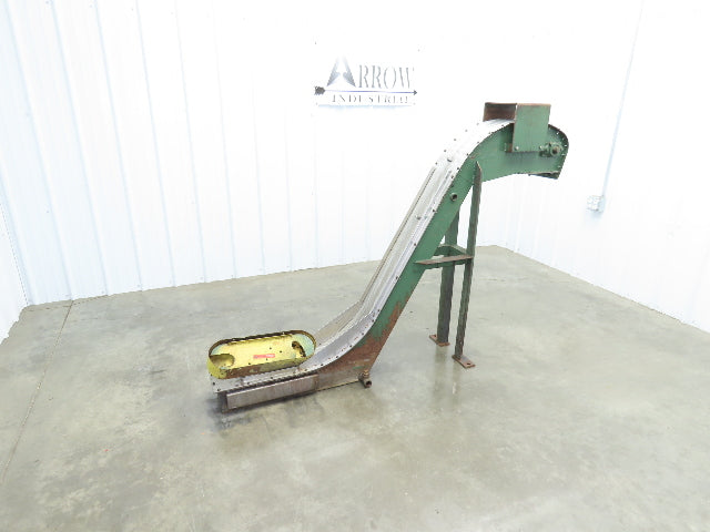 Livonia 8"x 74"L Magnetic Belt-Less Chip Conveyor 38" Discharge -No Drive