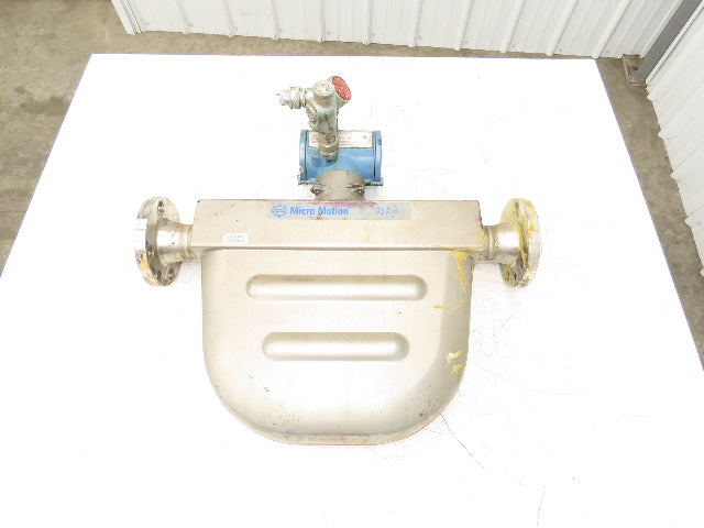 Micro Motion R200S418NCAAEZZZZ Mass Flow Sensor 2" *Ink Residue Needs Cleaned*