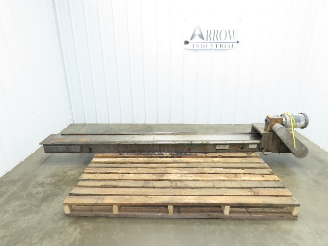 Livonia B-11 Magnetic Slide Chip Conveyor 11"W x 121"L Belt-Less 230/460V 3PH