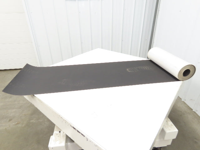 20.5"W x 30' Nylon Hard Top Conveyor Belt 2-Ply Black 30' Length 5/64"Thick