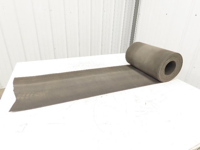 16"W x 30' Heat Resistant Fabric Conveyor Belt 1-Ply Gray Reversible 1/8"Thick