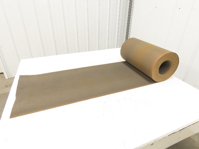 18"W x 40' Tan Rubber Conveyor Belt Nylon Back 40' Length 7/64"Thick