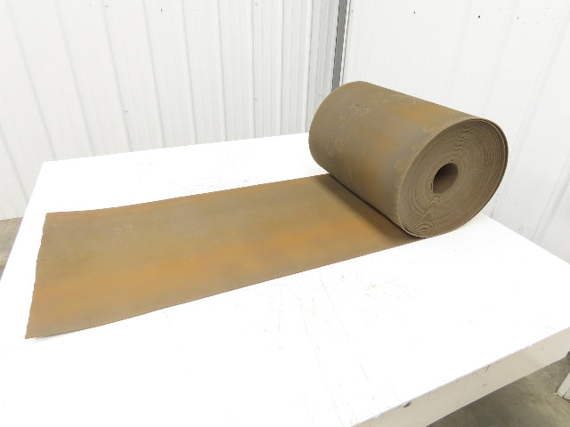 18"W x 89' Tan Rubber Conveyor Belt Nylon Back 89' Length 7/64"Thick