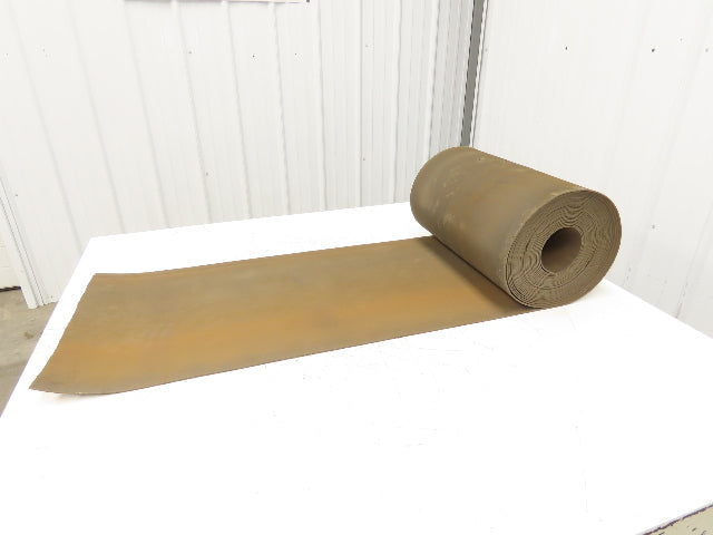 18"W x 50' Tan Rubber Conveyor Belt Nylon Back 50' Length 7/64"Thick