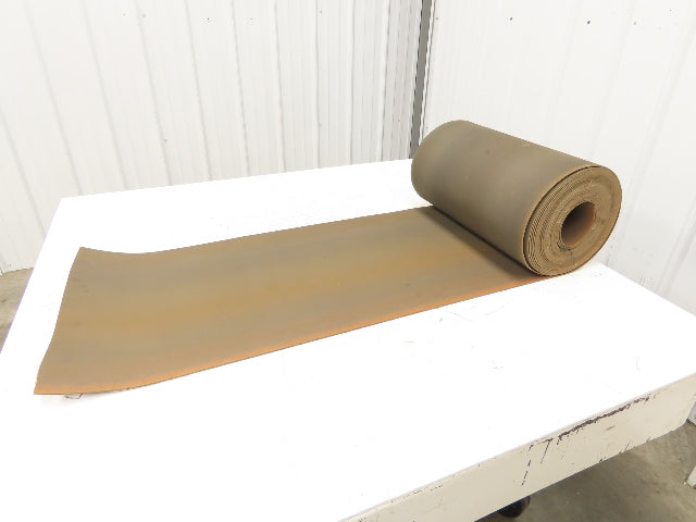 18"W x 50' Tan Rubber Conveyor Belt Nylon Back 50' Length 7/64"Thick