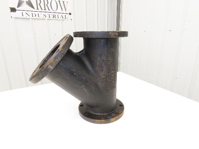 DFY6X6 Cast Iron Y Strainer Valve 6" Flanged Wye C110 D1 250 WWP Class 150
