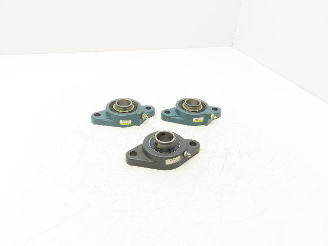 Dodge F2B-SXR-100 131058 Flange Bearing 2-Bolt 1" ID No Locking Collar Lot of 3