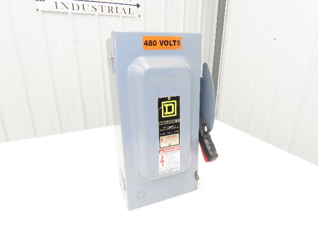 Square D H362 Heavy Duty Fused Safety Disconnect Switch 60A 600VAC Series F1