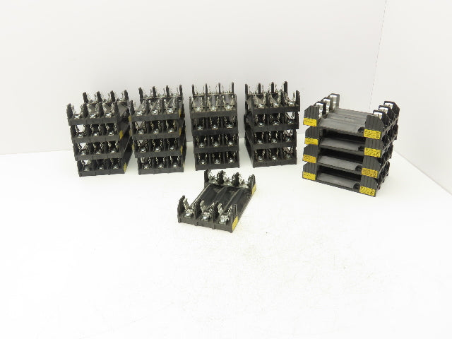 Buss Bussman H60030-3S Class H Fuse Block Holder 3-Pole 30 Amp 600V Lot of 21
