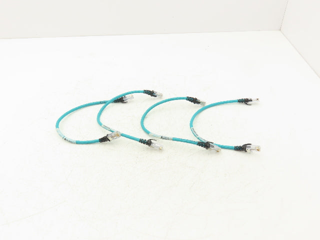 Allen Bradley 1585J-M8PBJM-0M3X CAT5 Ethernet Crossover Cable 0.3m Lot of 4