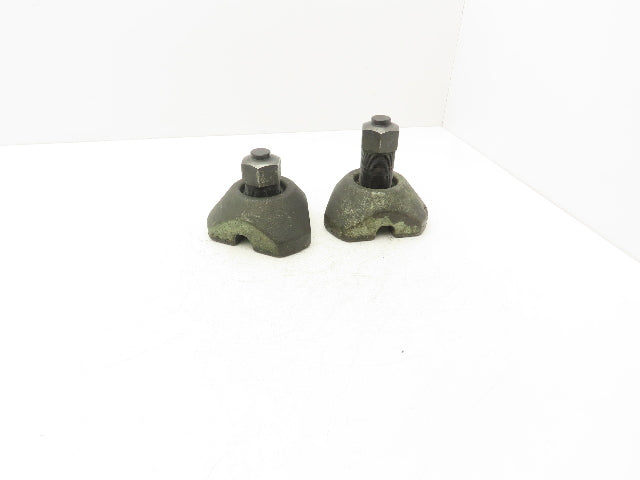 Cast Iron Machine Screw Leveling Feet M45x1.5 Thread 3.75"-5.5"H Lot of 2
