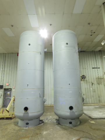 3000 Gallon Vertical Compressed Air Receiver Tank 137psi 66"x 18' 2"H