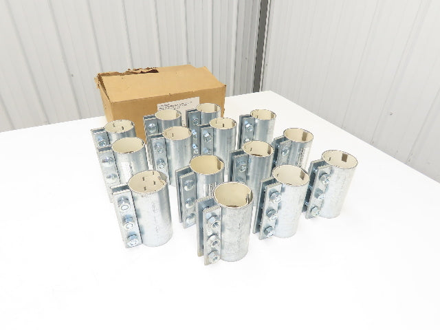 Morris 2-3/4-3C-OD 2.75" Pipe Compression Coupling 3-Bolt White Gasket Lot of 14