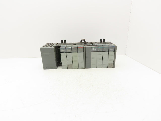 Allen Bradley 1746-A10 1746-P2 SLC 500 Power Supply 10-Slot I/O Chassis Rack